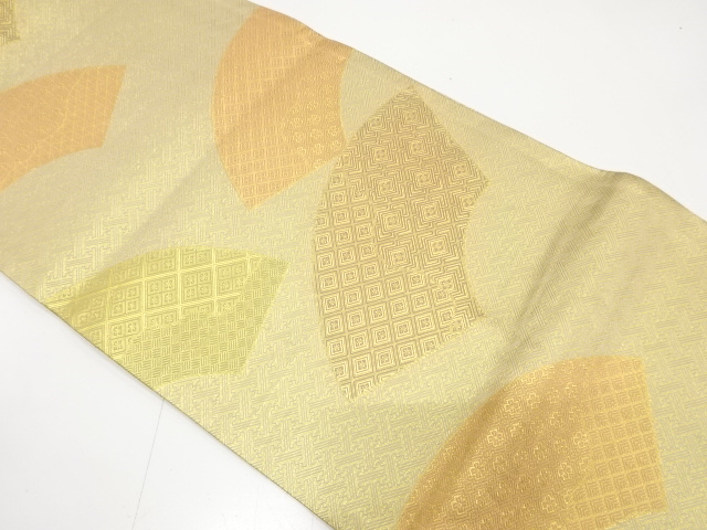 JAPANESE FUKURO OBI / CHIKUZEN HAKATA / SAGANISHIKI / WOVEN CLASSICAL PATTERN